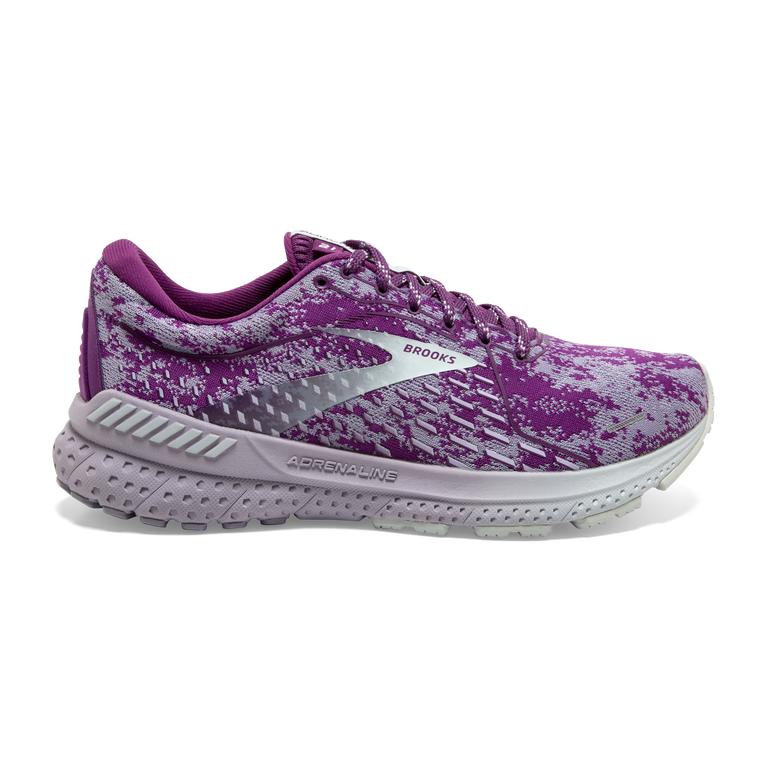 Brooks Women's Adrenaline GTS 21 Road Running Shoes - Purple/Wood Violet/Lavender/Blue (DZKL07536)